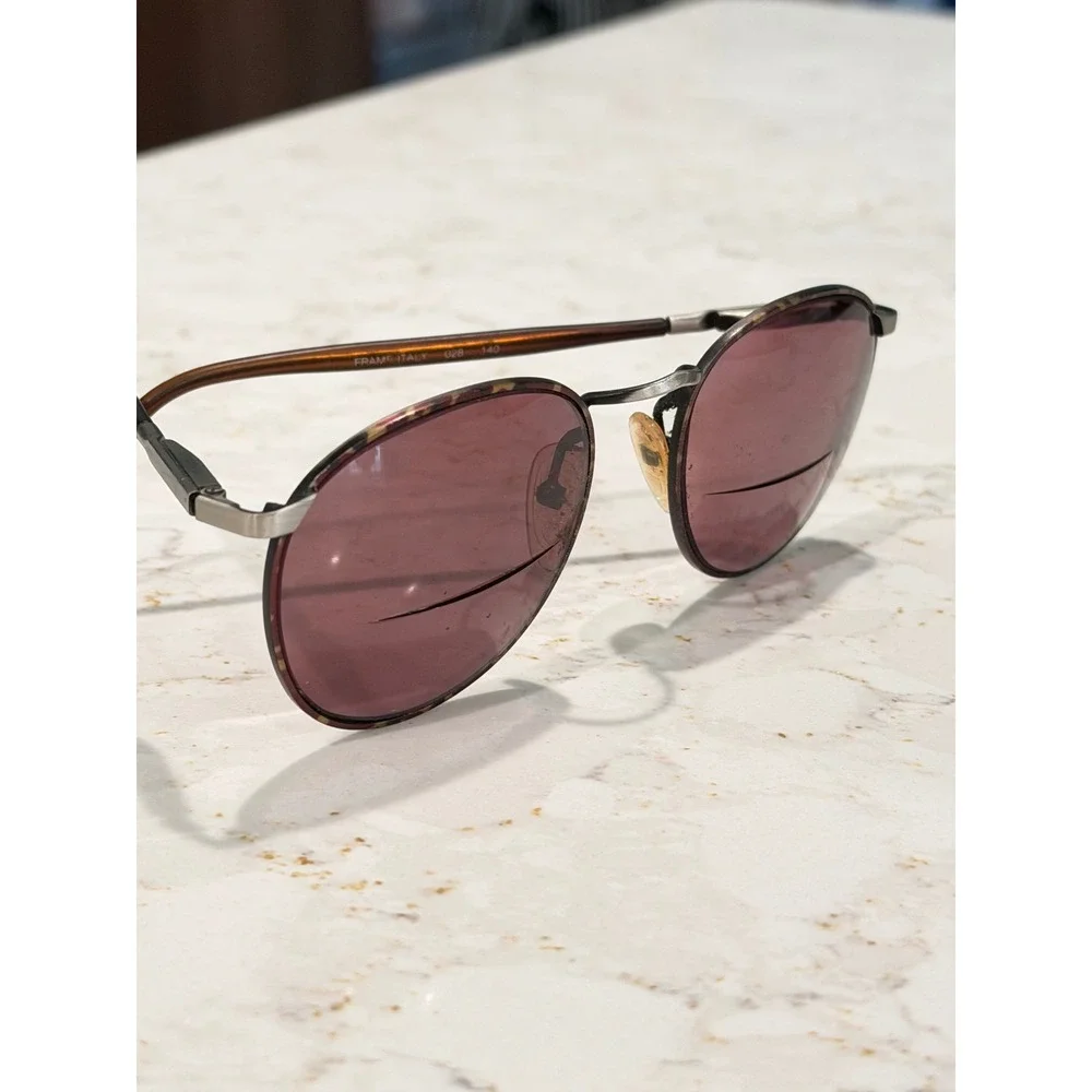 Giorgio Beverly Hills Vintage Round Sunglasses G 308 028 140 Frame Italy